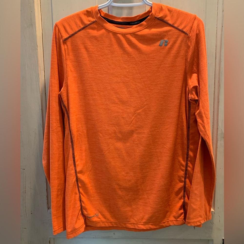 Orange Athletic Long-Sleeve Shirt